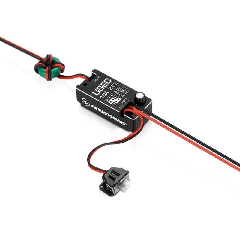 Hobbywing 10A UBEC 2~6S Voltage Regulator Module New Fully Waterproof Small Car 6V/7.4V/8.4V Adjustable For Toy car parts