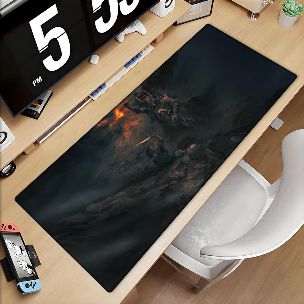Middle Earth Mouse Pad LLords Of Rings Computer Desk Mat Gamer Keyboard Mat Stitched Edge Mousepad Cabinet Pc Table Mouse Mats