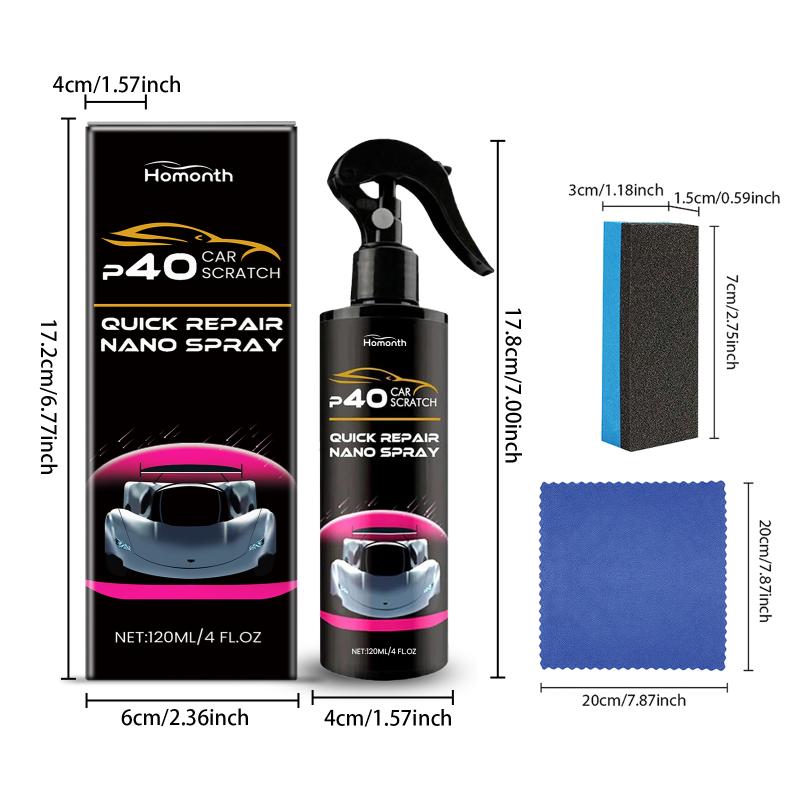 Car Scratch Remover Spray Fast Acting Paint Repair For Scratches Swirl Marks Scratch Removal Car Polishing
