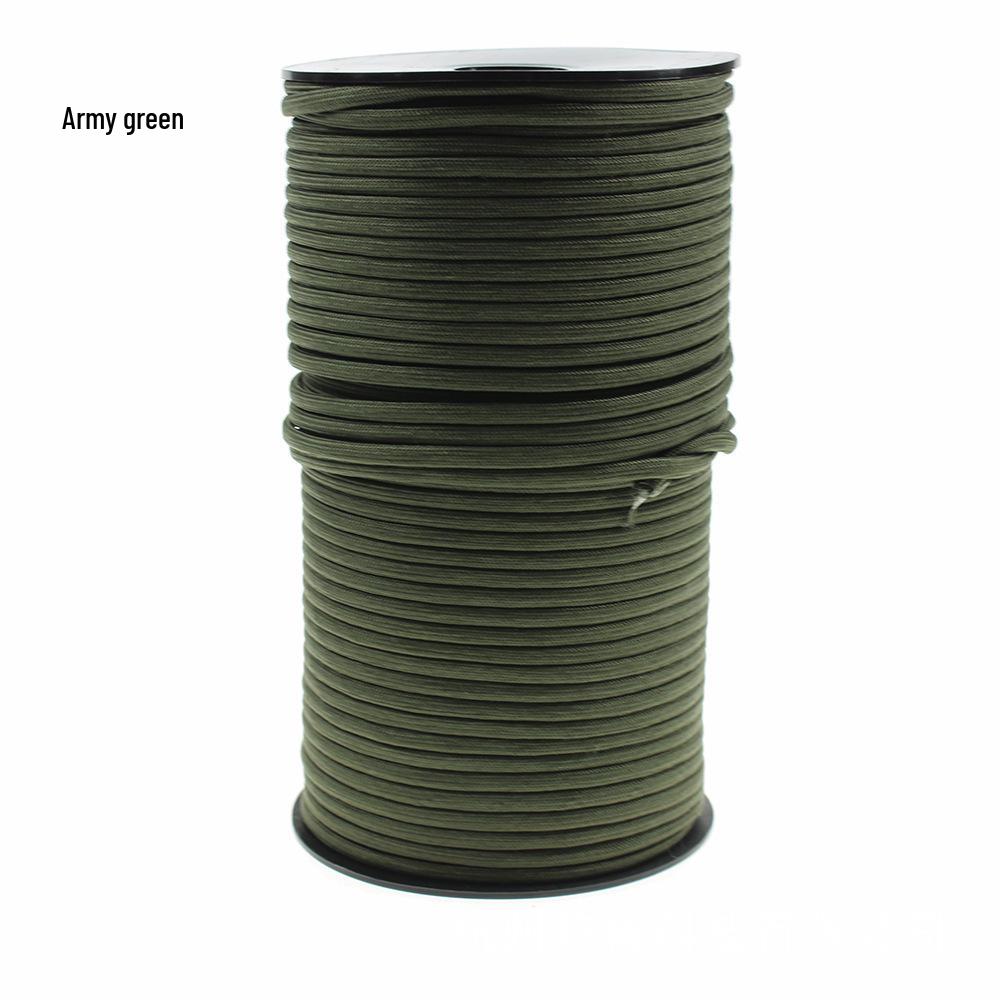 4mm 7-adriges 100m Paracord Outdoor Campingseil zum Binden & Armbandflechten, ohne Knoten