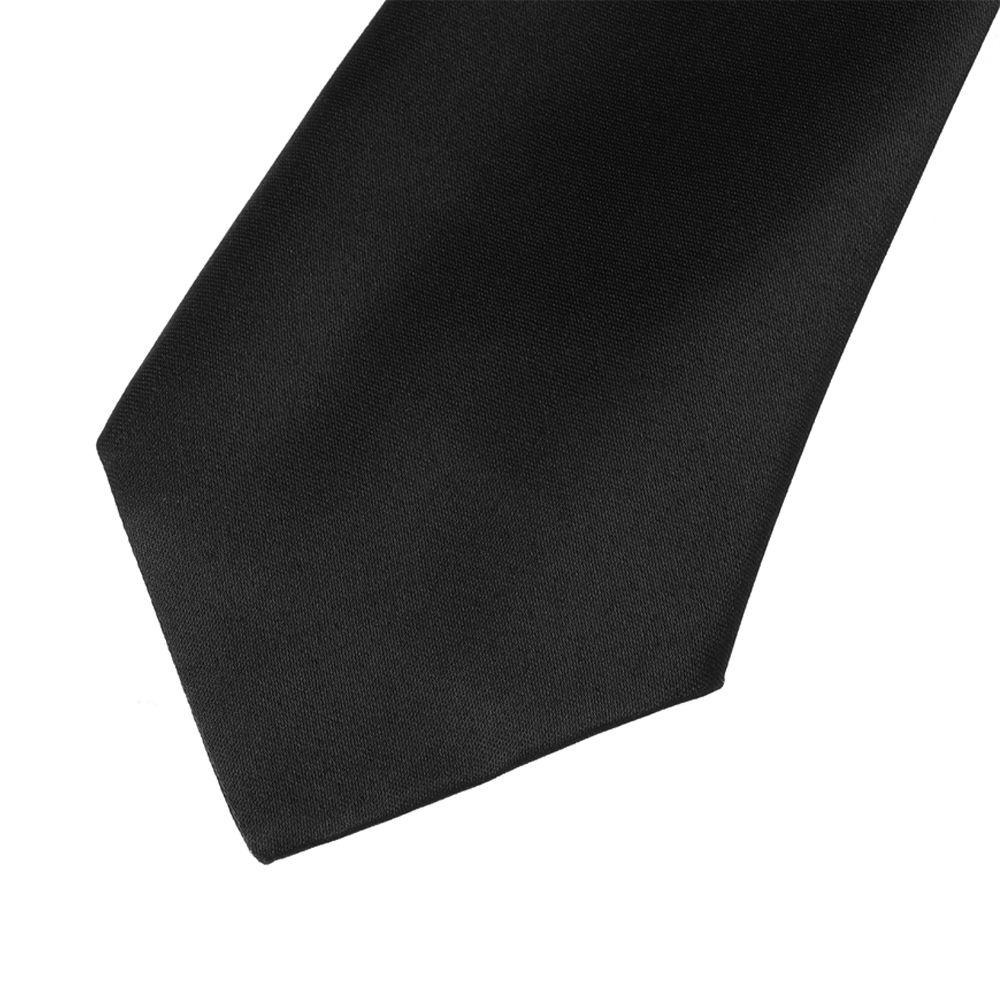 Silky Clothing Accessories Black Narrow Neck Tie Necktie Ties