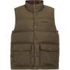 Ss24 Logo Print Reversible Single-Breasted Stand Collar Sleeveless Down Jacket Men Outerwear Deep-Fern-Green CT729-X7E