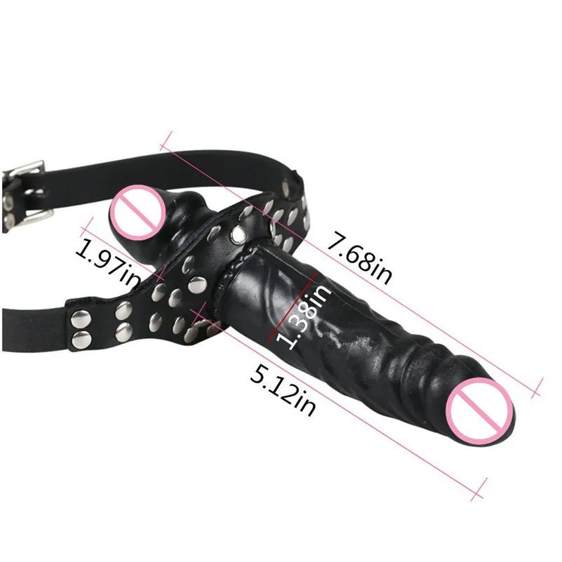 Strap on Dildo Gag Open Mouth SM Tool Double Dildos Bondage  Strapon Penis Lesbian Sex Toys for Couples Products Adult Games