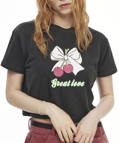 Greatest Cherry Tee Black Free