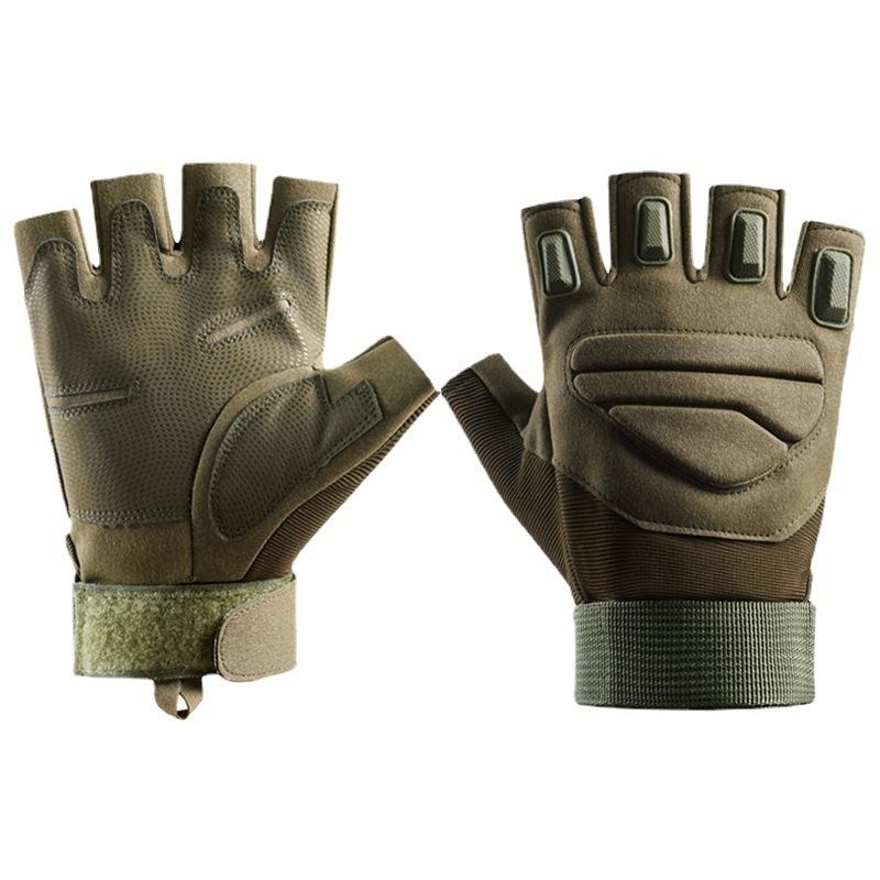 Field Fighting Outdoor Fighting Cycling Anti Slip Wear Resistant Training Windproof Mountaineering Performance Half Finger Gloves