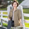 Qiufuluo Women's Elegant Spring/Autumn Mid-Aged Jacket