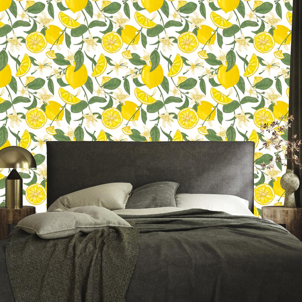 Juicy Lemons Wallpaper for Living Room and Bedroom 50x1000