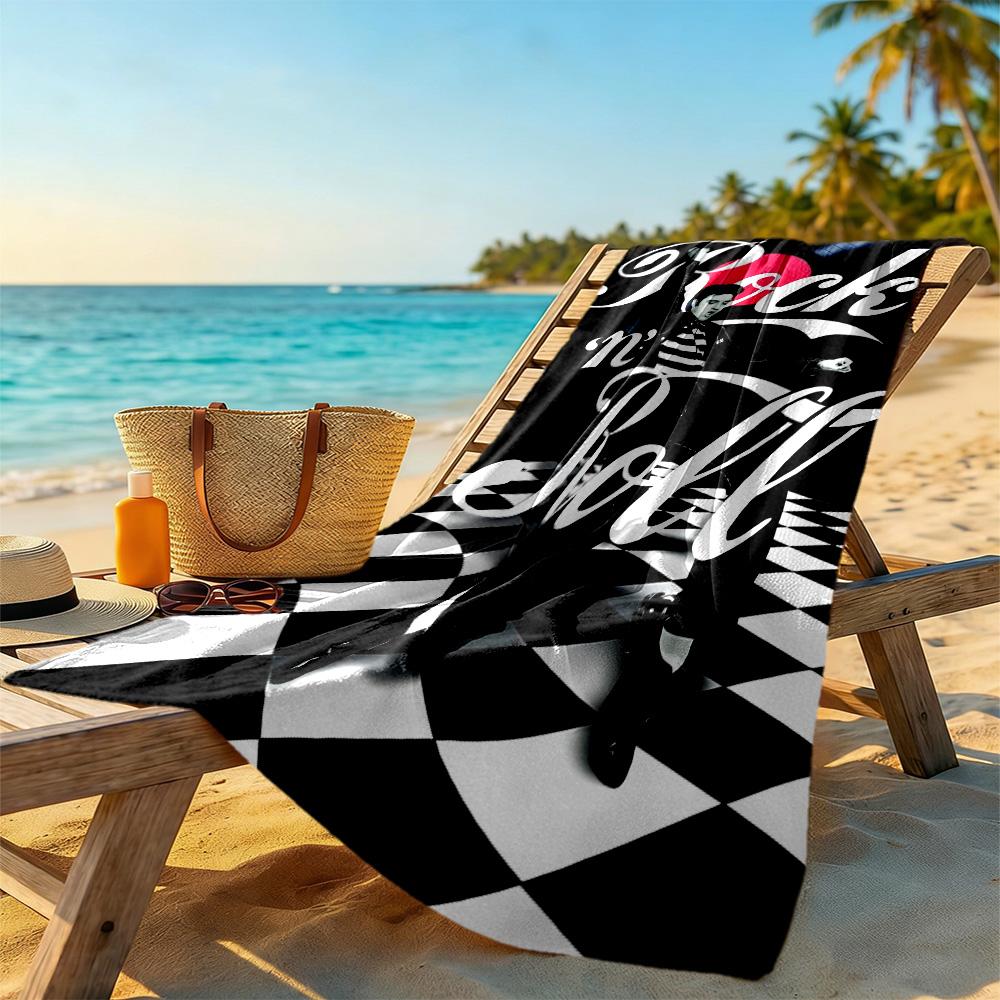 Elvis Presley Beach Towel Super Soft Microfiber Quickdry Fabric Comfortable Lightweight