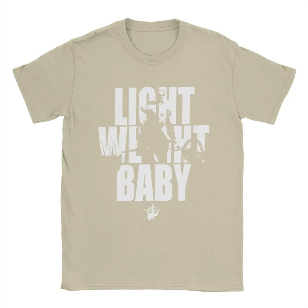 Lett Baby Ronnie Coleman Herre T-skjorte Unik T-skjorte Kort Ermet Rundhals T-skjorte Bomull Bursdagsgave Klær