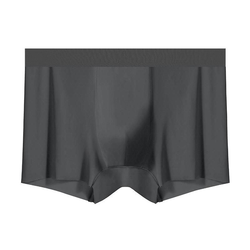 2026 Breathable Ice Silk Men's Boxer Briefs with Antibacterial Fabric