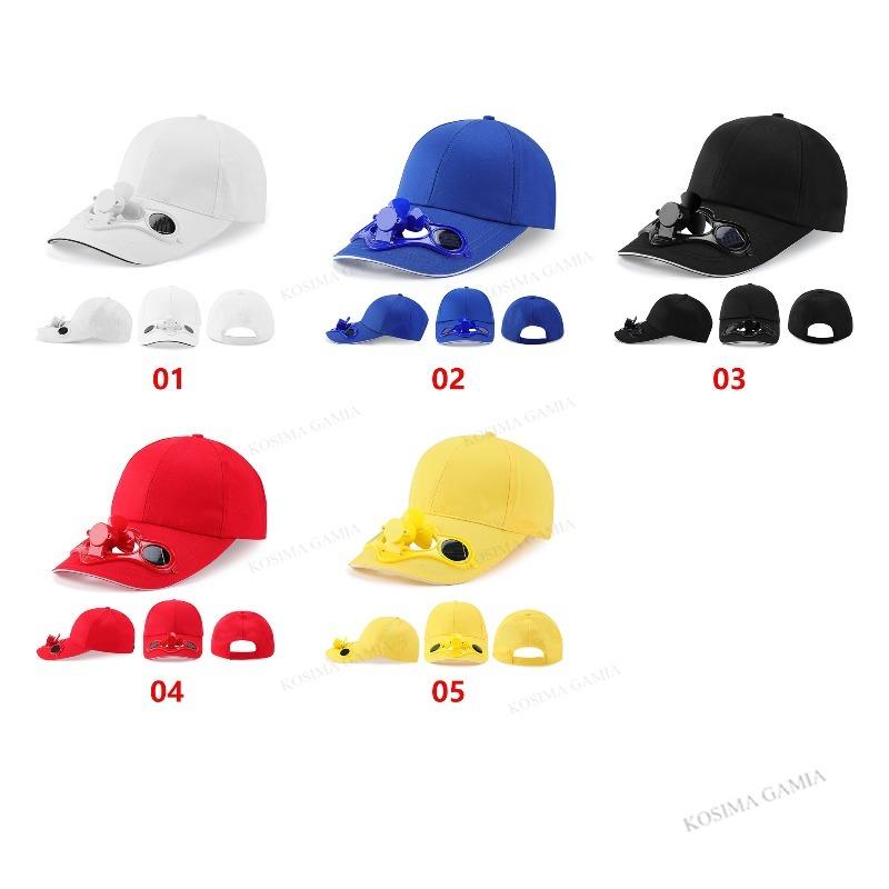 Summer Men Women Sport Outdoor Sun Protection Baseball Hat Cap with Solar Sun Power Cooling Fan Cool Casual Sun Visor Cap