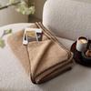 Cozy Knit Velvet Blanket & Shawl - Thick, Warm Cover for Sofa or Office