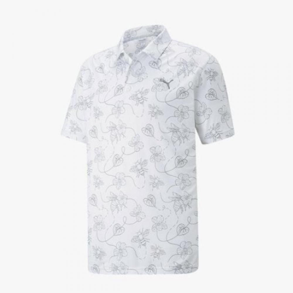

Puma Golf Men S cloudSpun Pollination Polo Shirt Item number:53385301/Size:XS