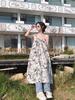 [Original Quality Water Surface Printing] Suspender Dress Women's Summer Vacation Wind Floral Skirt Children's Texture