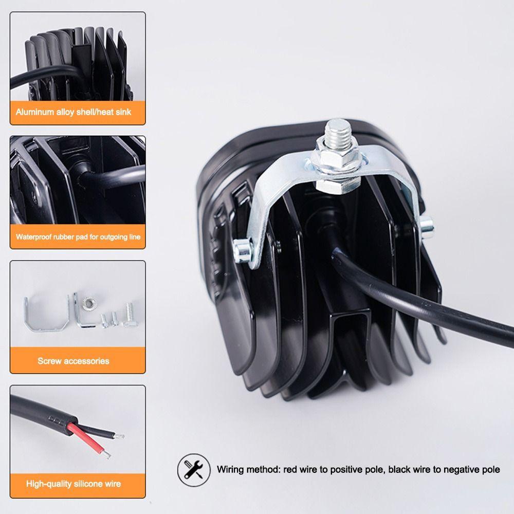 Waterproof Motorbike Spotlight Aluminum Alloy Fog Light NEW DRL Light Motorcycle Accessories