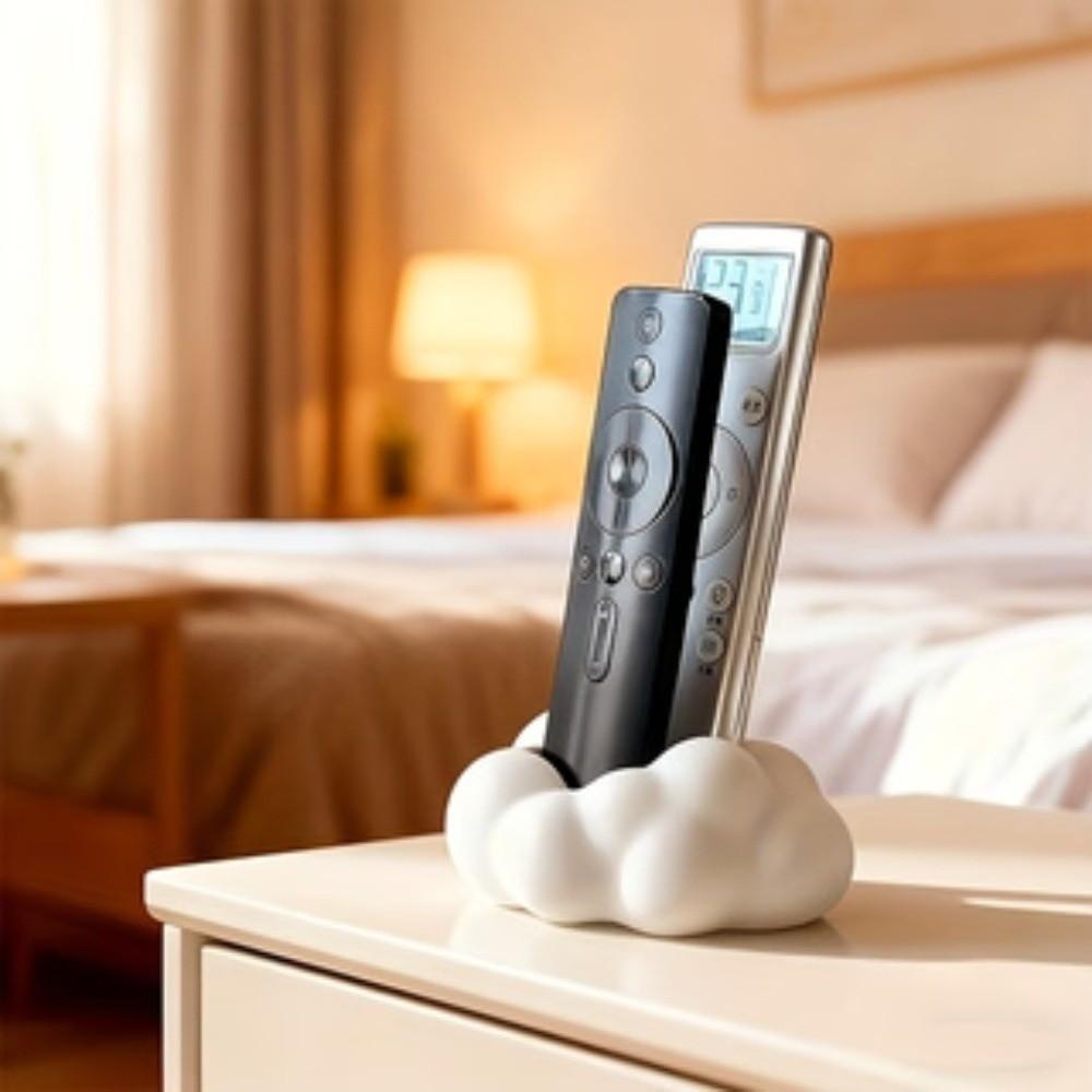 Eco-Friendly Desktop Storage Box 2 Grids Pen Organizer Stand Remote Control Holder Media Equipment