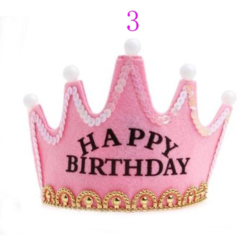 Fashion Prince Princess Kids Adult Favors Crown LED Light Birthday Hat Hair Band