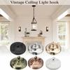 Lamp Parts Ceiling Plate Holder Decoration Hanger Fitting Hook Iron Light Living Room Plate Replacement Rose 1pcs