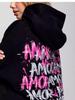 Chic European & American Street Style Print Commuter Hoodie - Autumn/Winter Versatile Couple Design