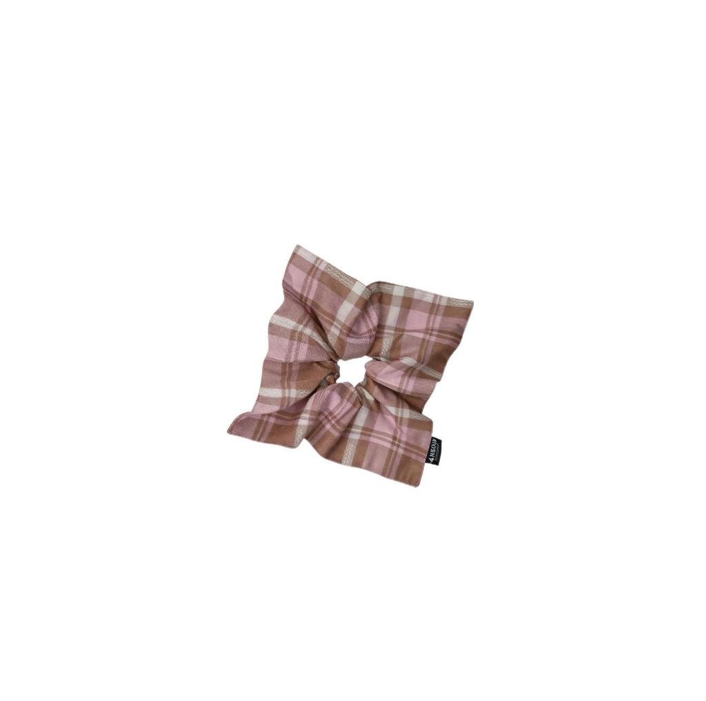 Plaid Hair Tie for Autumn/Winter - Gentle on Hair, Perfect for Buns & Ponytails