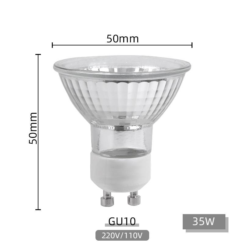 

Галогенная лампа Quartz GU10 MR11/MR16, 35 Вт/50 Вт, теплый белый свет, вольфрамовый прожектор, низкое напряжение