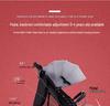 Compact Baby Stroller: Foldable with Recline, Shock Absorption, All-Weather Brakes, and Anti-Hunchback Design.