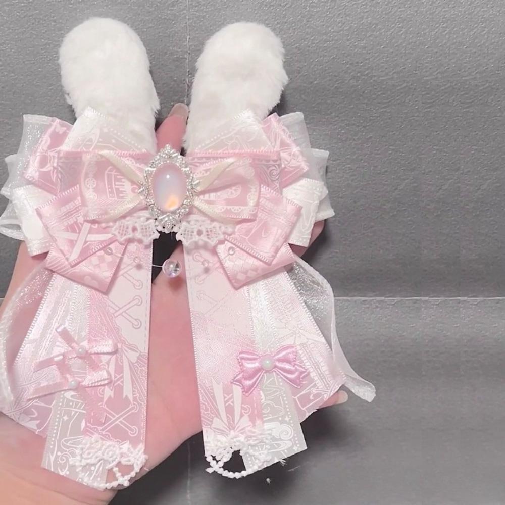 

Handmade Butterfly Bow Brooch Lace Butterfly Bow Pin Ladies Lolita Tie Shirts Skirts Accessories C