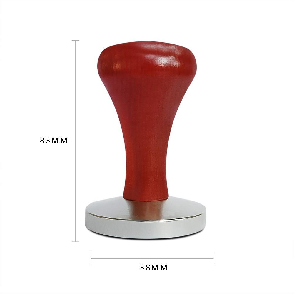 Hammer Pressing Powder Hammer Espresso Coffee Tamper Wood Handle 51mm/53mm/58mm Pressure Tamper