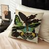 Butterfly Art Office Cushion Pillowcase Car Cushion Cover45X45CM Lumbar Pillowcase Sofa Pillowcover