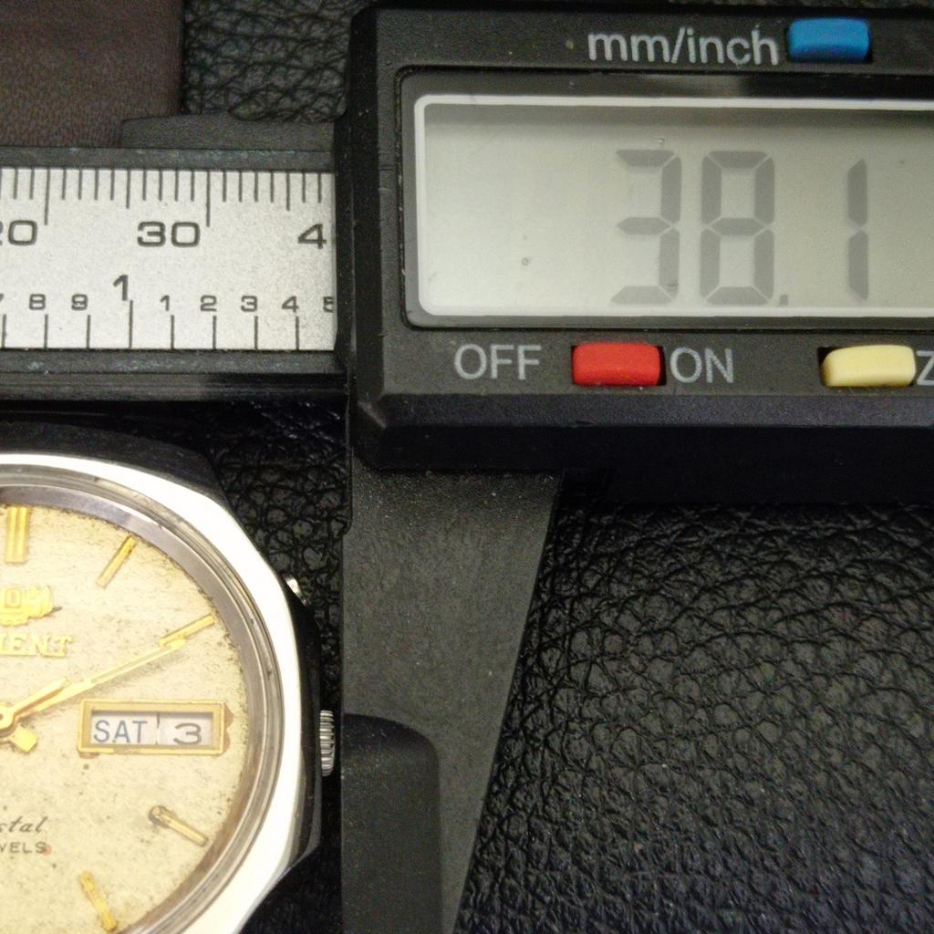 VINTAGE ORIENT CRYSTAL AUTOMATIC 46943 JAPAN MENS ORIGINAL DIAL WATCH a701890-5 R207-a701890