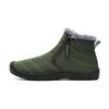 Fashion Winter Men's Snow Boots Outdoor Thickened Warm Cotton Shoes Zippered Plush Hiking Boots