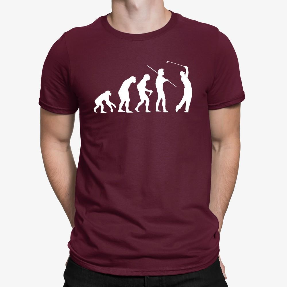 Funny Golf Evolution TShirt Dad Sports Golfer Gift Fathers Grandad Birthday Tee S