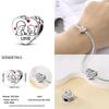 New In Heart Shaped Pattern Charm Beads Fits Pandach Original Bracelet Women Copper Pendant Bead Jewelry Gift