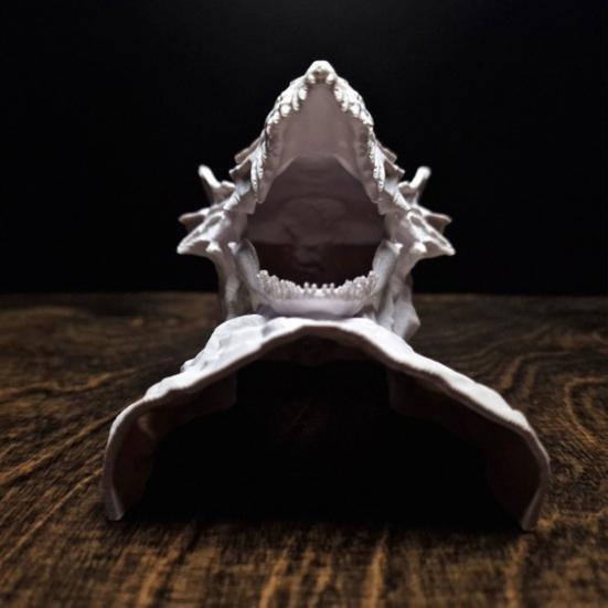 Drachen-Design Aquarium-Höhle 3D-gedruckter Fischtunnel Versteck unter Kies Tunnel mit Sichtfenster