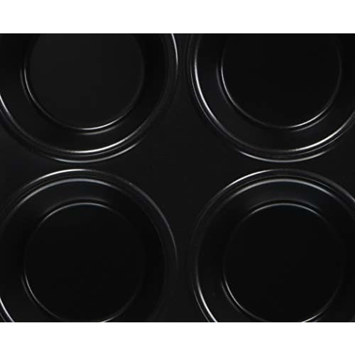 Pearl Metal Bake Easy High Clean Coat Muffin Pan, 6-Cavity, D-2686