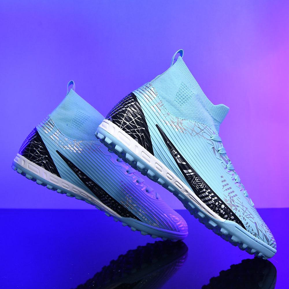 2024 Football Boots Long Spikes High Ankle Soccer Shoes FG Outdoor Grass Cleats Soccer Boots Training Sport Football Shoes
