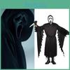 Scream Outfit Halloween Polyester Cloak Mask Cosplay Enthusiasts Characters