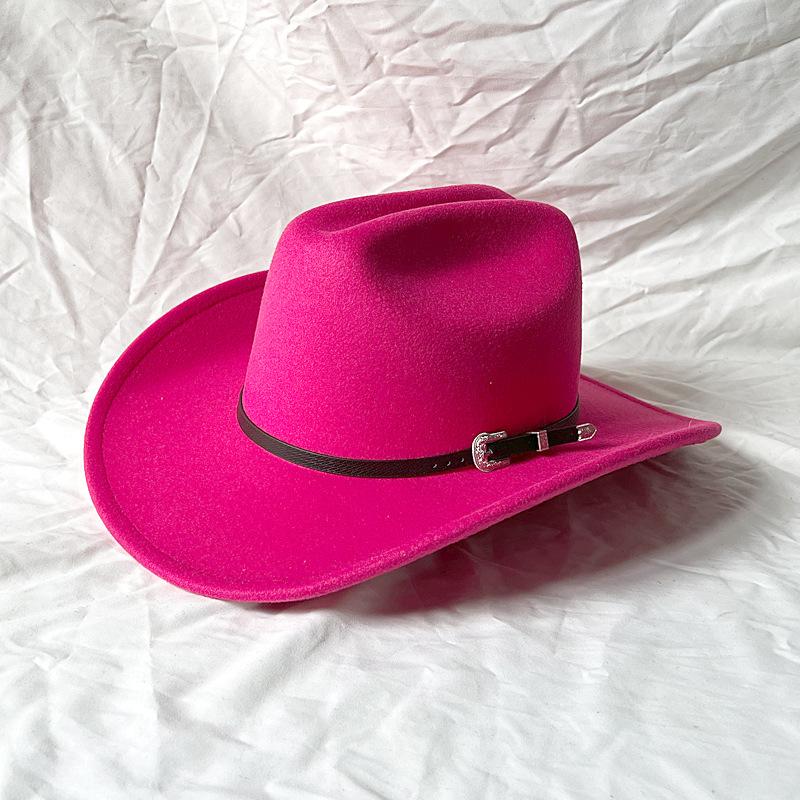 New Cowboy Top Hat Fashion European  American Punk Style Big Brim Fedoras Retro Outdoors Men Women Cool Panama Jazz Riding Hat