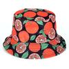Fruit Pattern Fisherman Hat Double-Sided Panama Hat Leisure Style Beach Hat  for Men Women