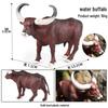 Kids' Cognitive Farm & Ranch Animal Models - Cow, Buffalo, Bison Desktop Toy Ornament