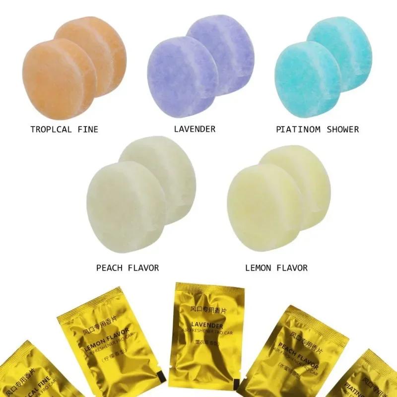 5Pcs/Pack Car Air Freshener For Car Vent Clip Perfume Replacement Solid Perfume Pills Car Styling Accessories Vent Air Freshener
