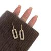 Long Square Niche High-end Earrings