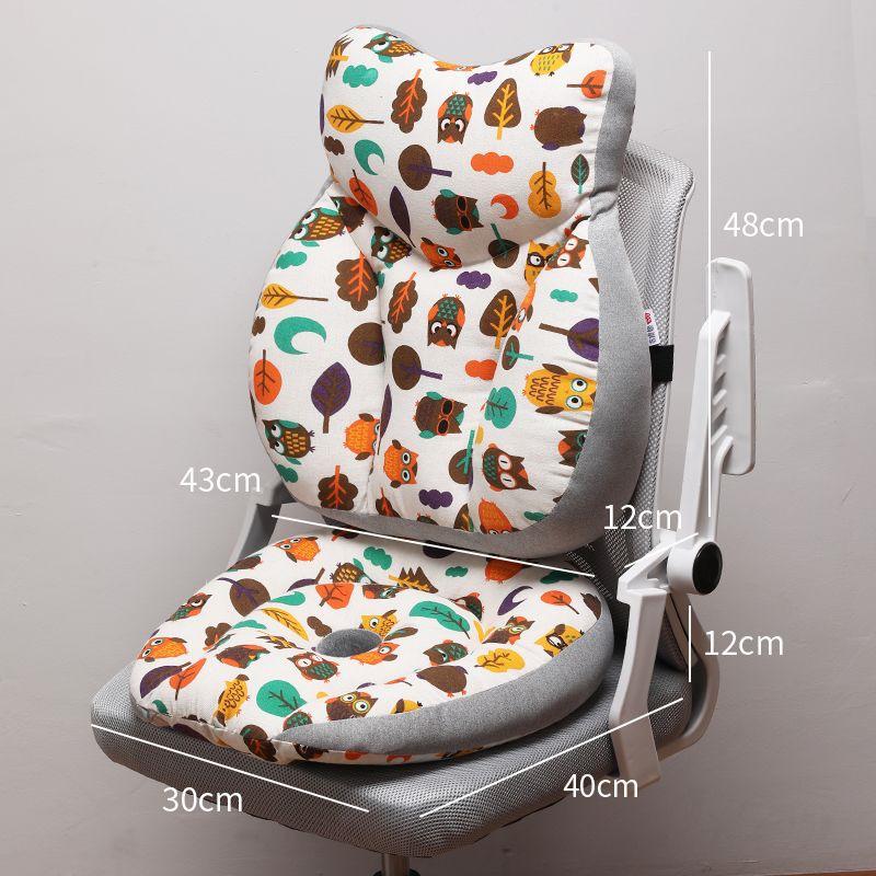 Ergonomic Office Chair Cushion: Backrest, Headrest, Lumbar Support, and Waist Pillow for Kids, Pregnant Women, and Long Sitting Comfort.