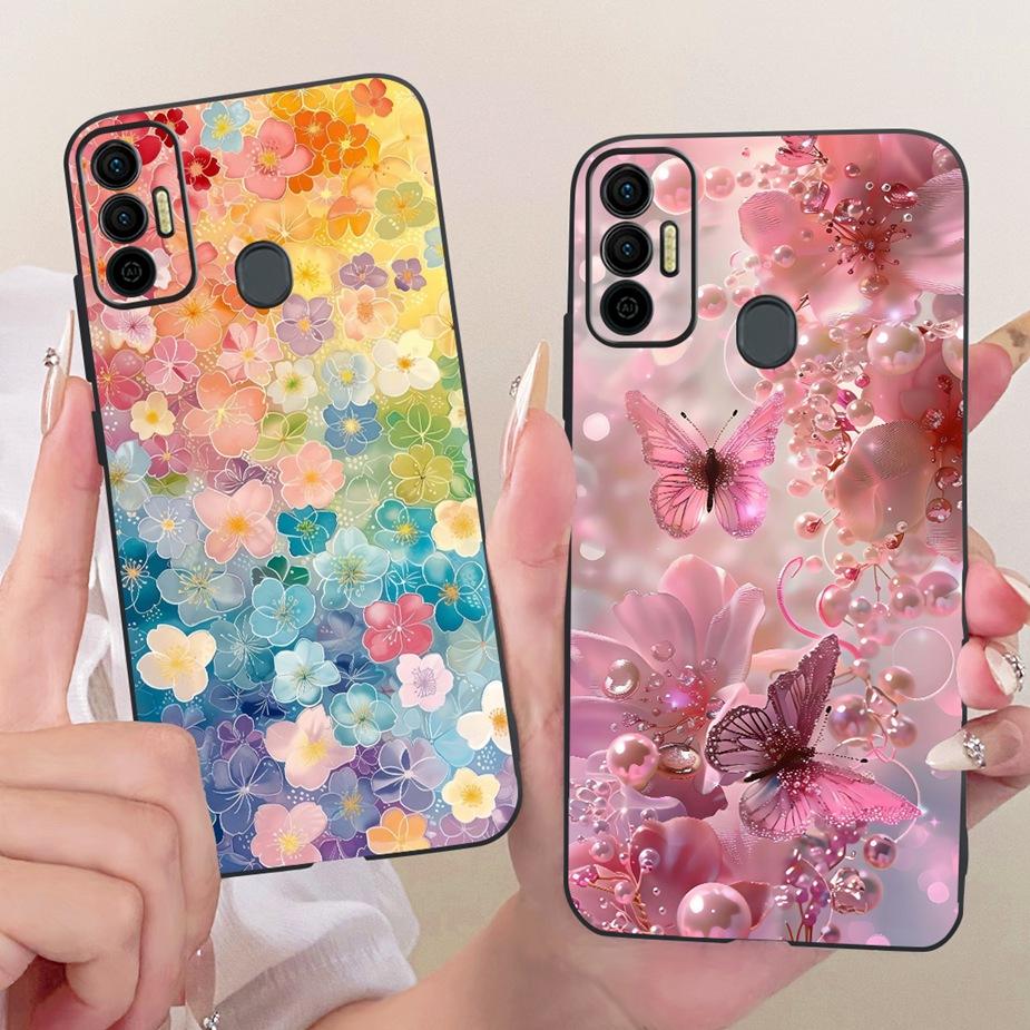 For Tecno Spark 7 Pro Case Spark7 T KF6p New Luxury Painted Cover Soft Silicone Case For Tecno Spark 7P 7T Spark7 Pro Funda Bags