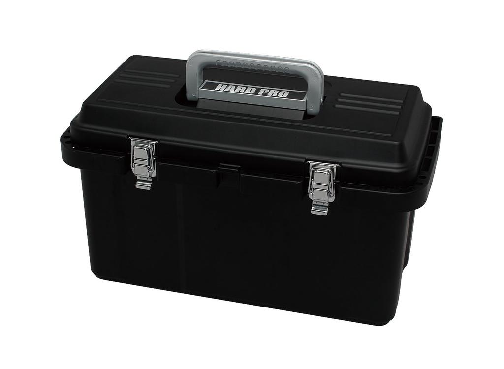 IRIS OHYAMA Tool Box Width 53 x Depth 27 x Height 31 Power Hand Parts Deep 2 Inner Portable Clear Convenient Holder on Side of Main Hard Pro Eco Black