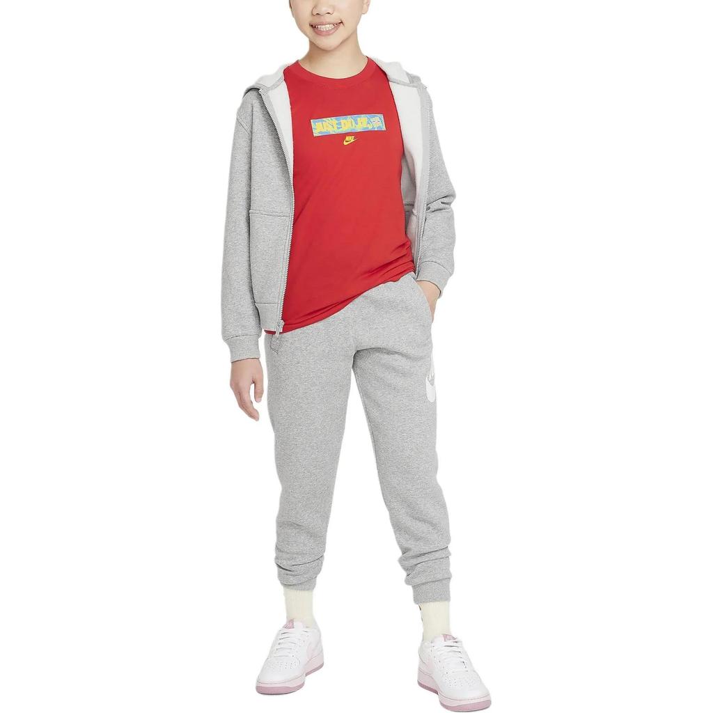 Nike T Shirt Kids' Apparel Long Sleeve T Shirt Red Kids' (Unisex) T-Shirts FN9636 657