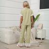 Sleepwear Women's Summer Lightweight Bubble-sheen Soft Lace-edge V-neck Cardigan, Can Be Worn Outside.