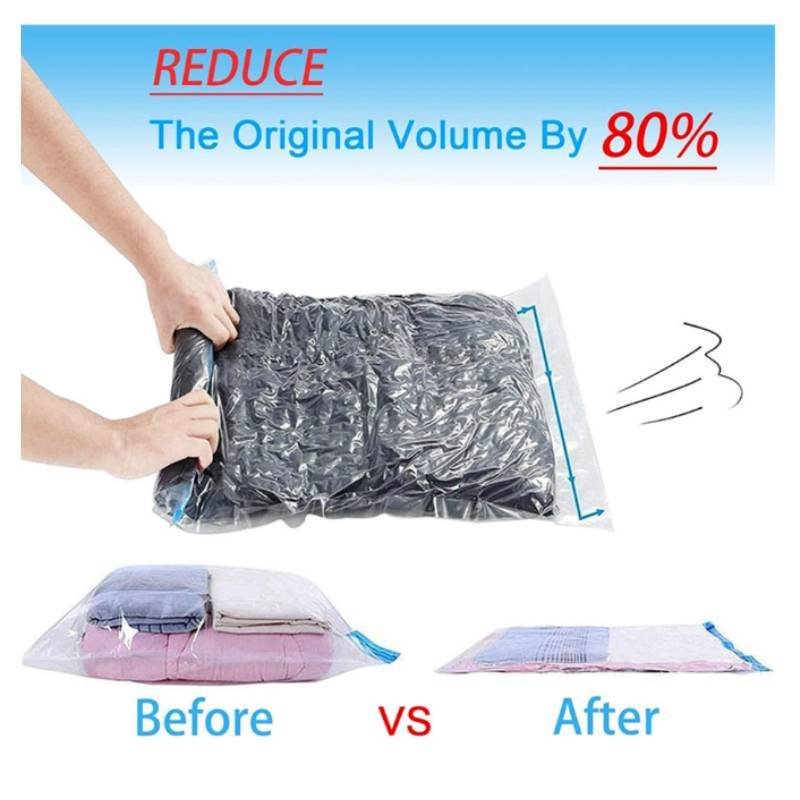 Travel Luggage Compression Bag With Rollup Design For Packing Efficiency