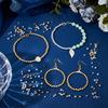 600Pcs 6 Styles Brass Beads, Round, Golden & Silver, 2~4x2~4x2~4mm, Hole: 1.5mm