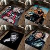 1Pc Singer Johnny Hallyday Print Rug - Home Decoration Carpet For Living Room Bedroom Flooring Computer Chair Area Rug